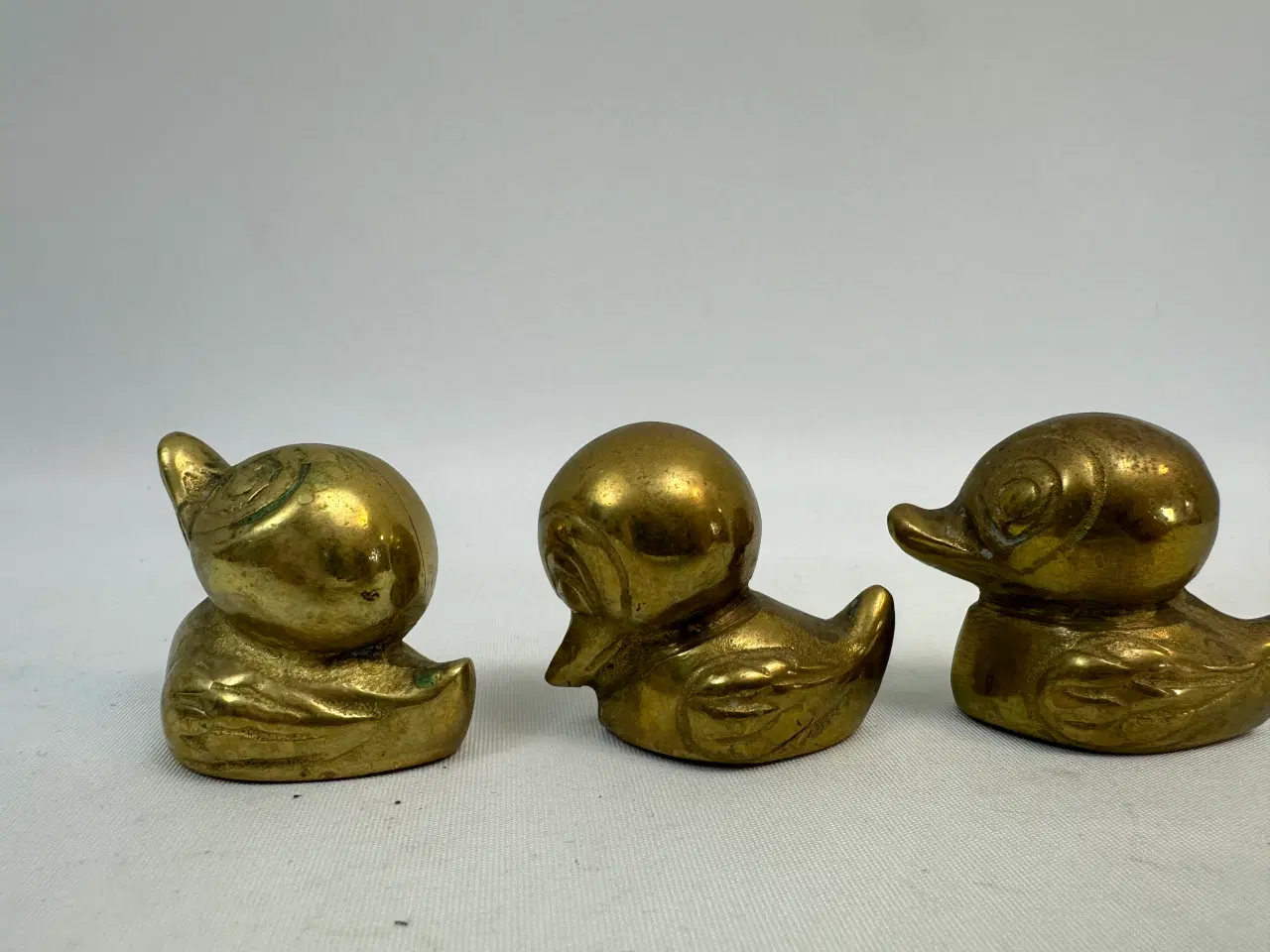 Billede 7 - 3 stk. små vintage messing ænder