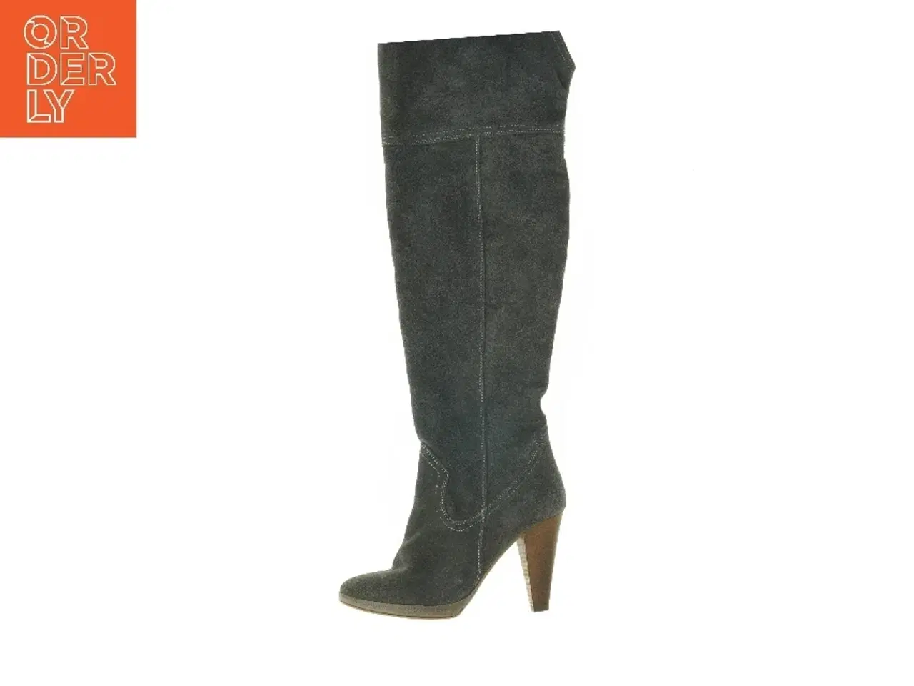 Billede 1 - Overknee støvler med høj hæl fra Ubestemt (str. sål: 24 cm)