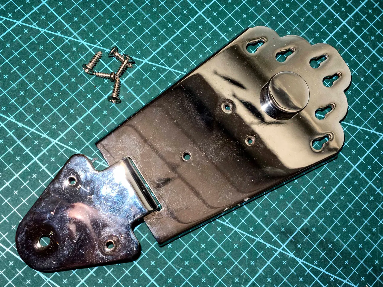 Billede 2 - Guitar Tailpiece(endestykke) i chrome  NoName.