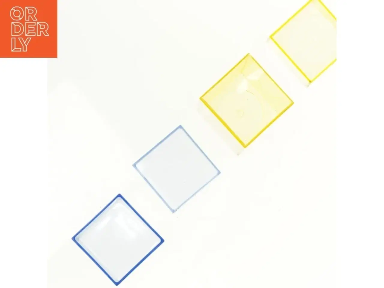 Billede 7 - Transparente CD Cases i gul og blå (str. 6 x 6 cm og 16 x 6 cm)