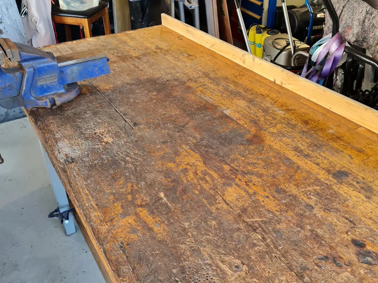 Billede 2 - Værkstedsbord egetræ 