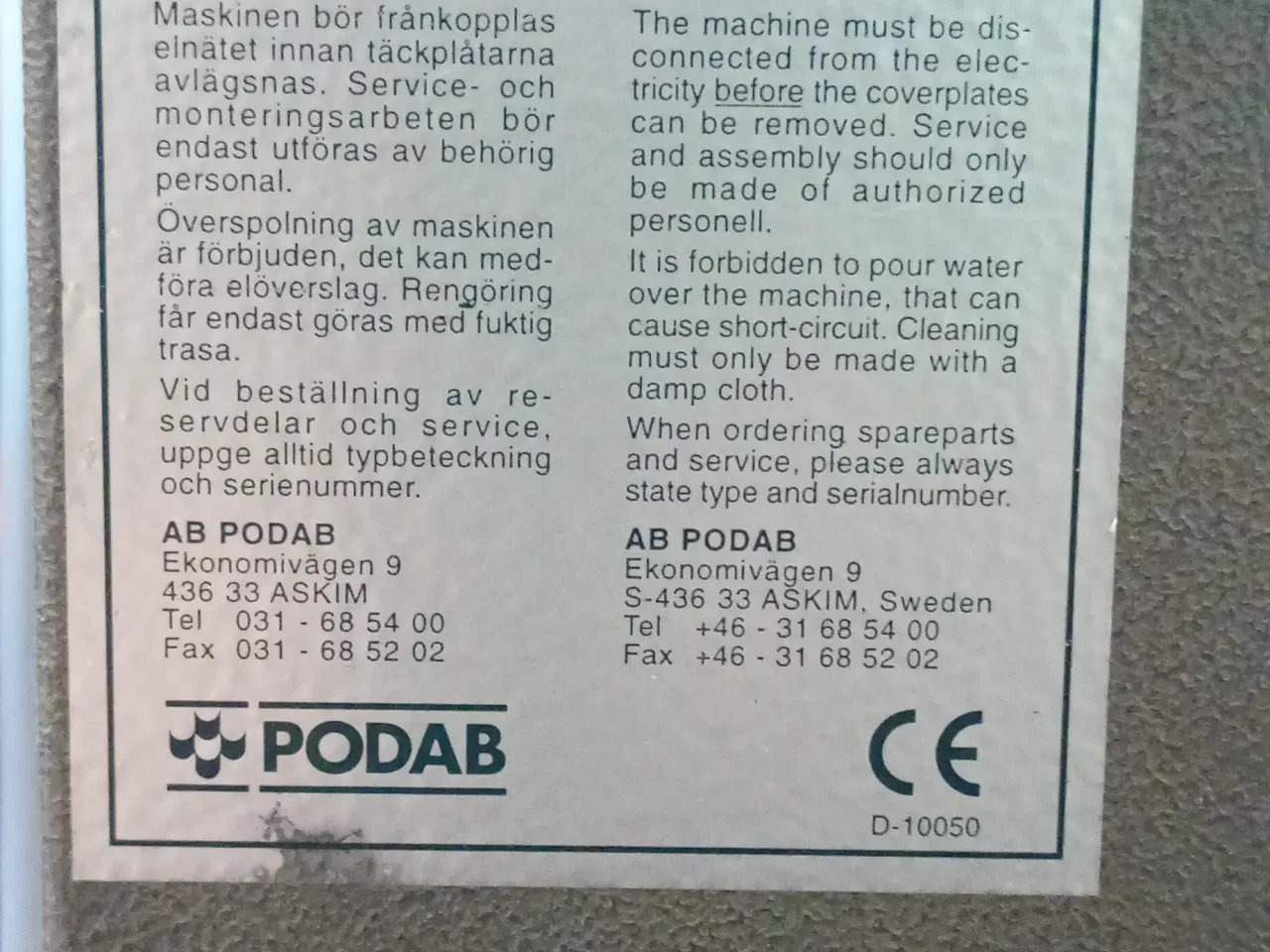 Billede 3 - PODAB industrielle centrifuge 