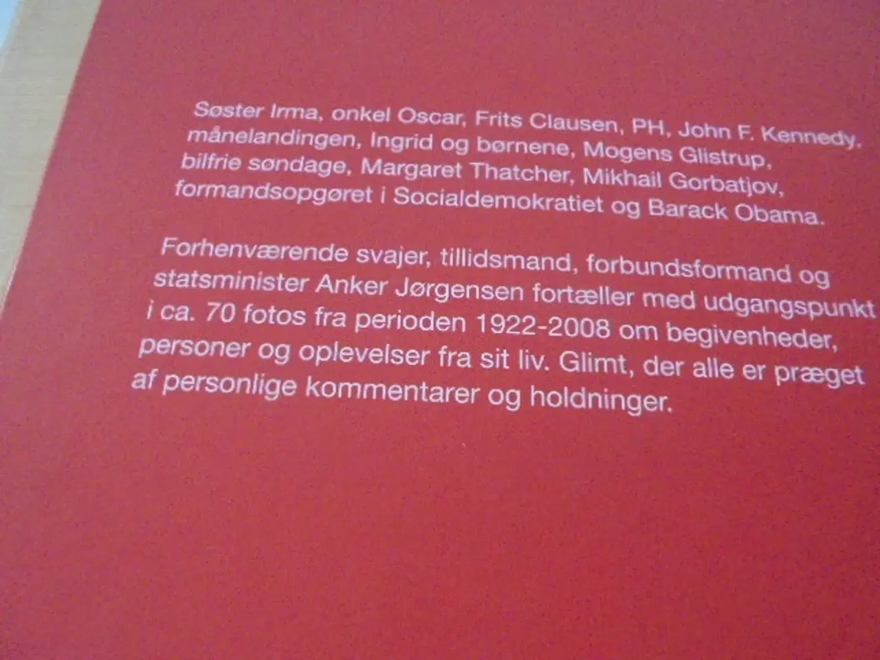Billede 2 - Anker Jørgensen: Min verden fortalt i billeder