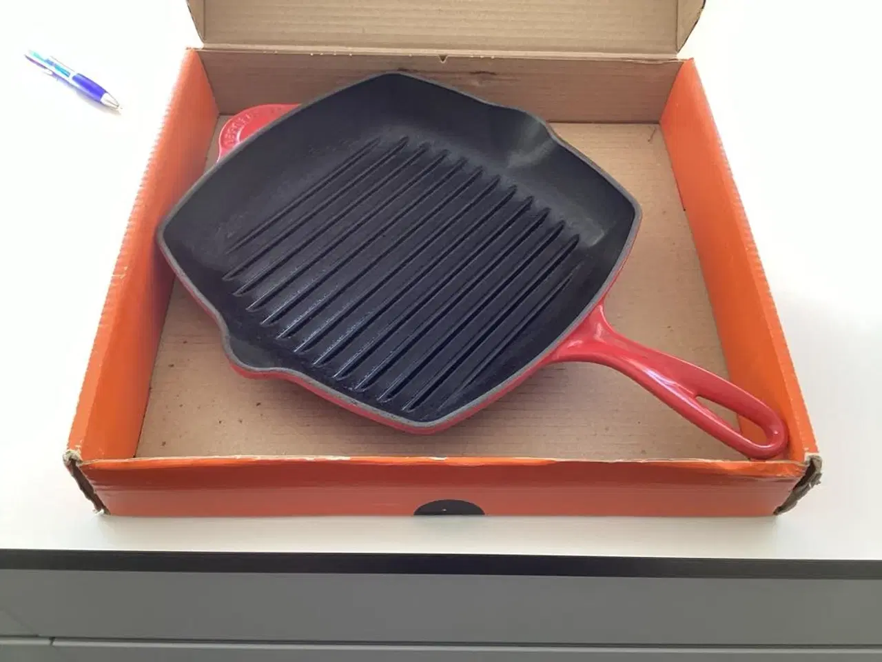Billede 5 - Pæn og velholdt Le Creuset støbejerns grillpande