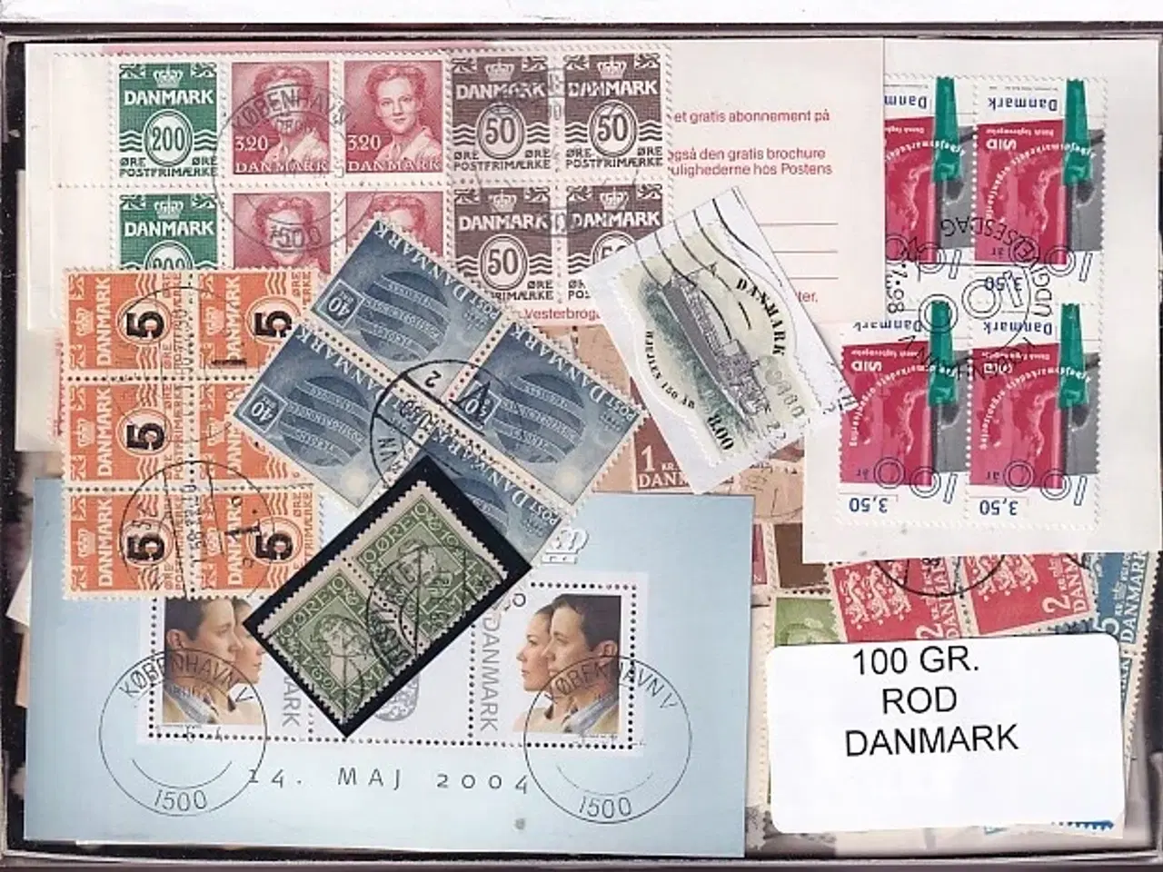 Billede 1 - Danmark 100 g. ROD. - Hjemkommet 12 - 3 - 2024