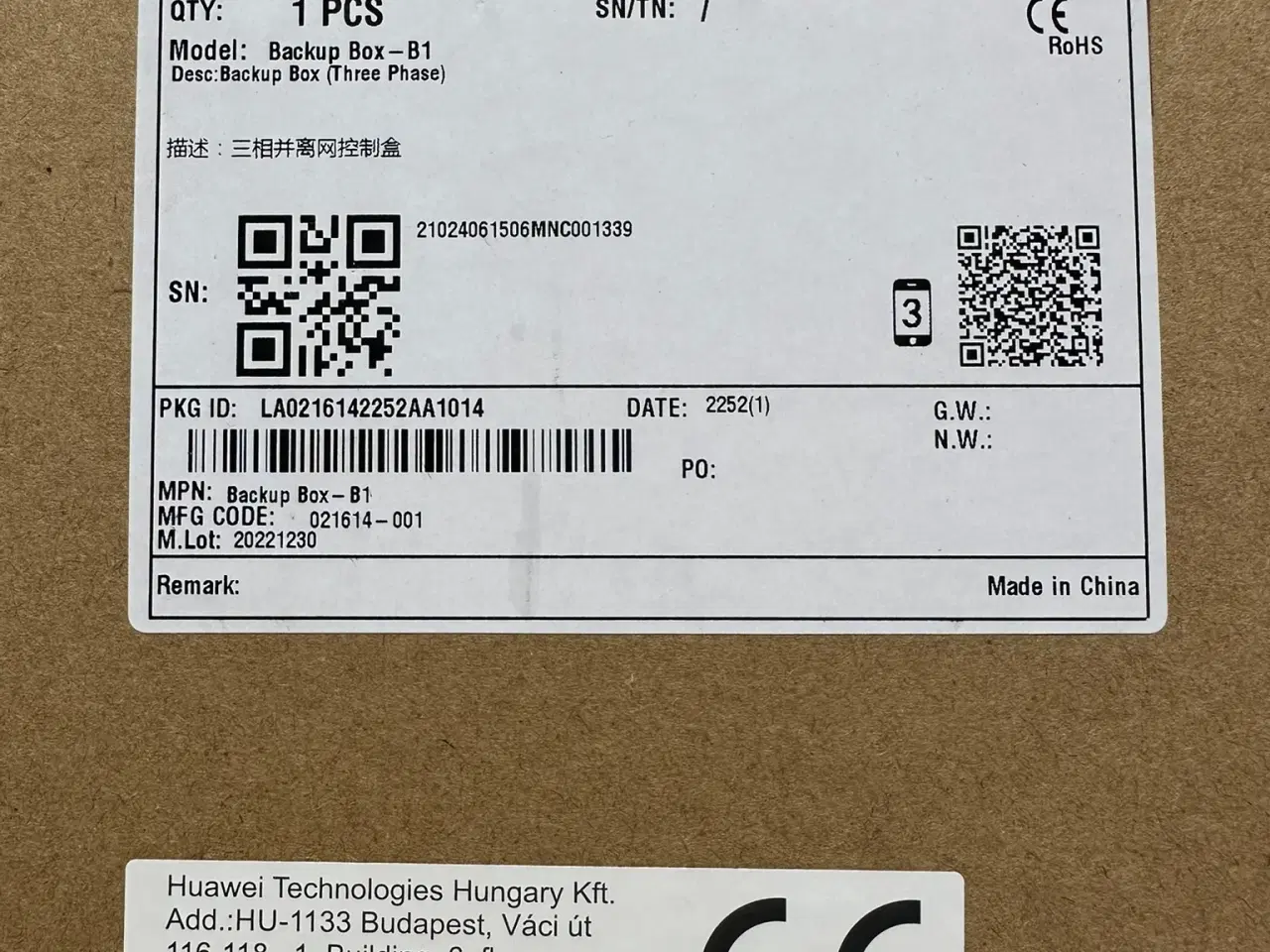 Billede 2 - Huawei LUNA2000 back-up modul, 3-faset