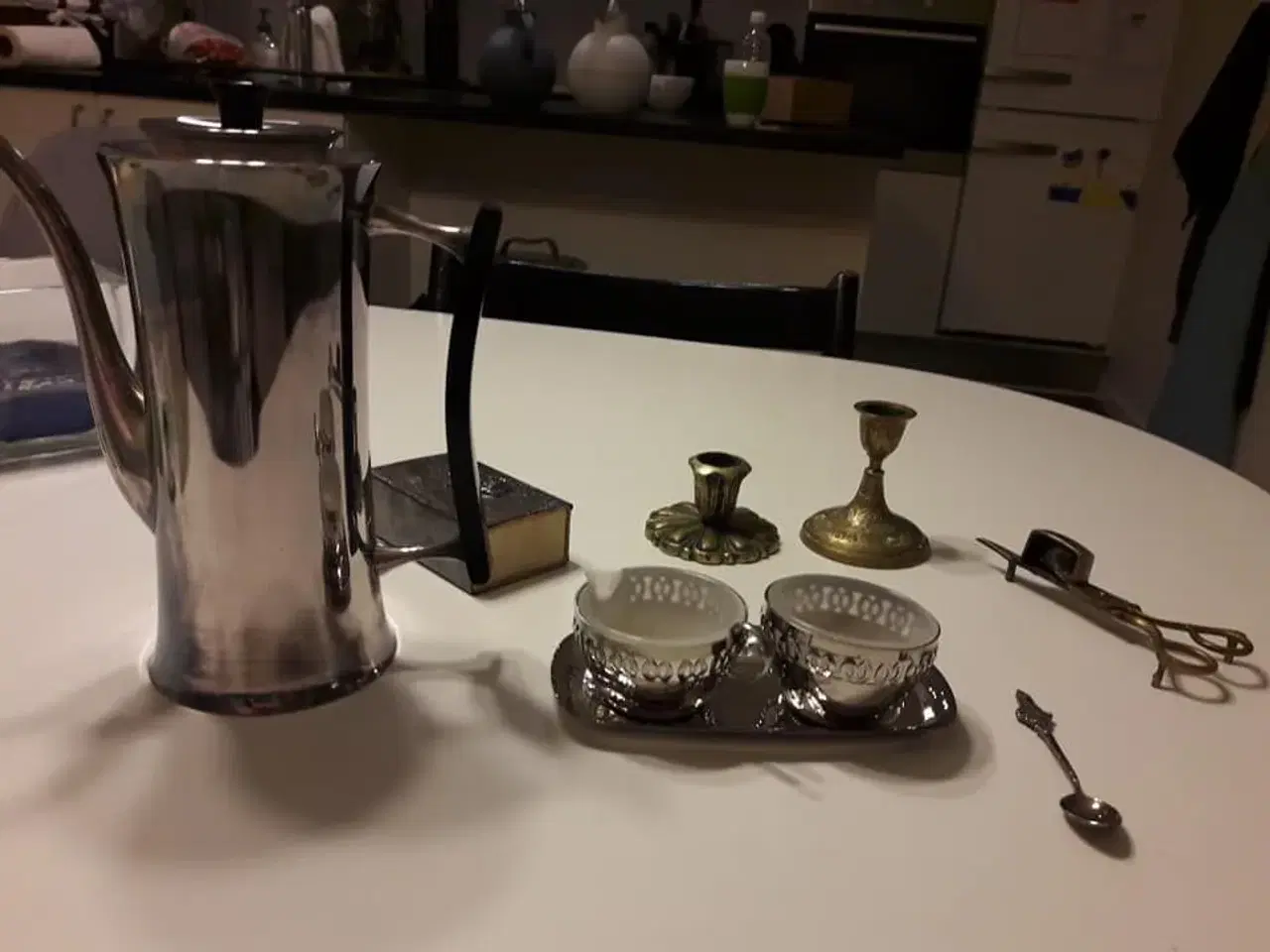 Billede 1 - sølvplet kaffekande m.m.