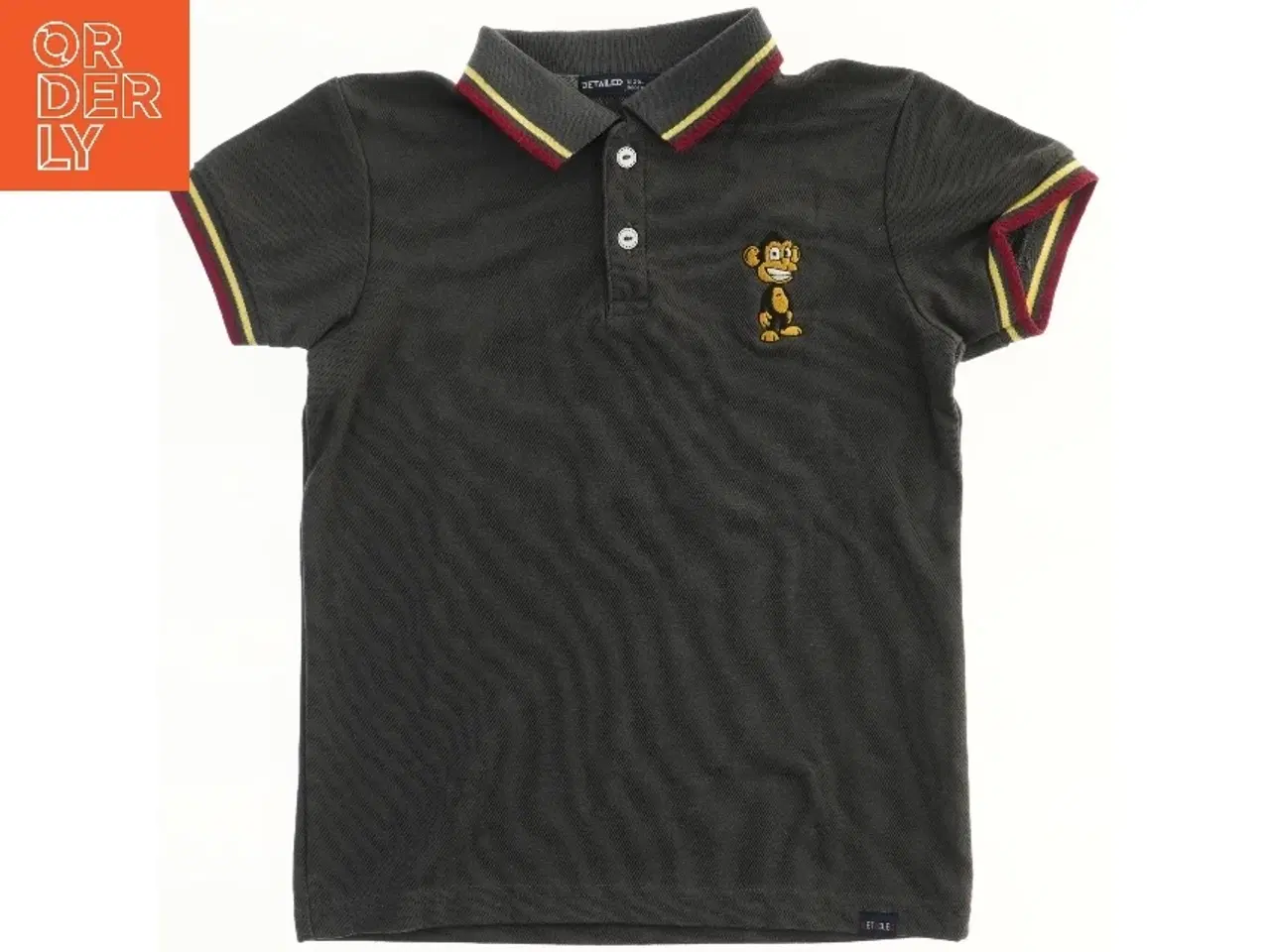 Billede 2 - Børne Polo shirt med abe broderi fra Detailed (str. 116)