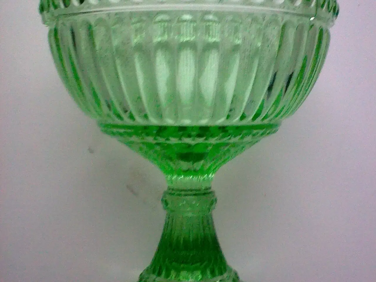 Billede 1 - iittala glas skål opsats grøn