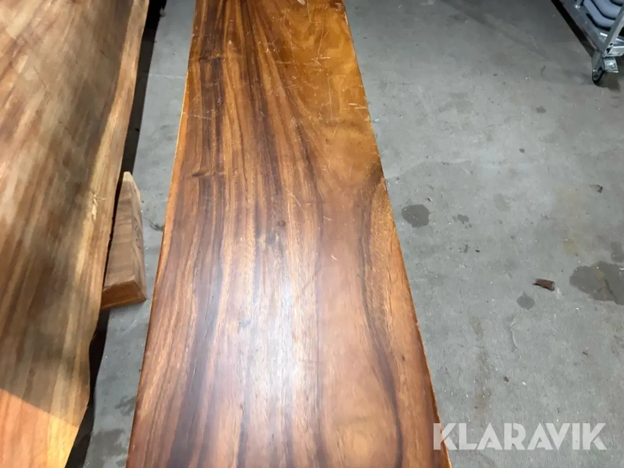 Billede 4 - Planke bænk Akacie Olieret