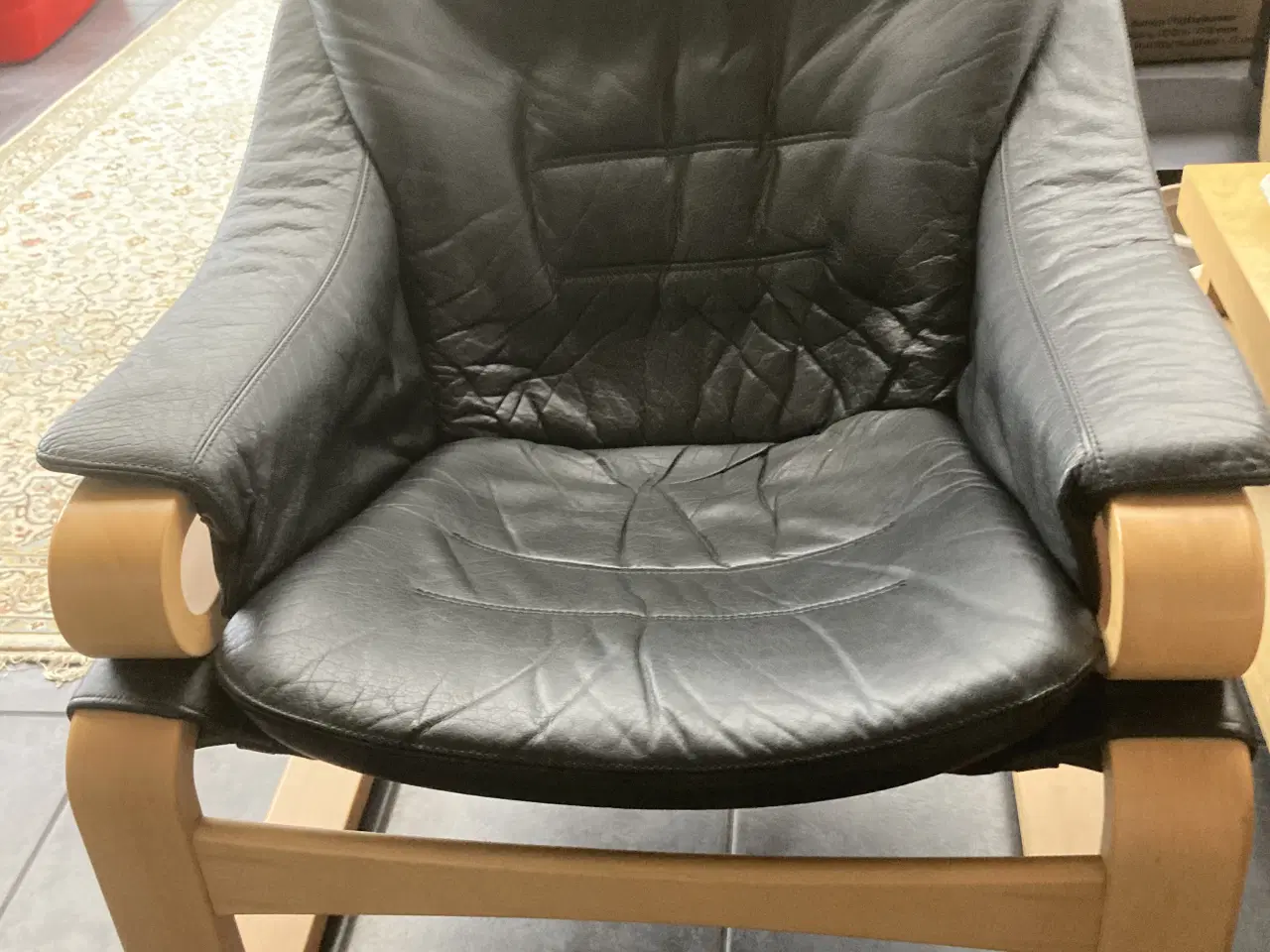 Billede 2 - Læder lænestol 