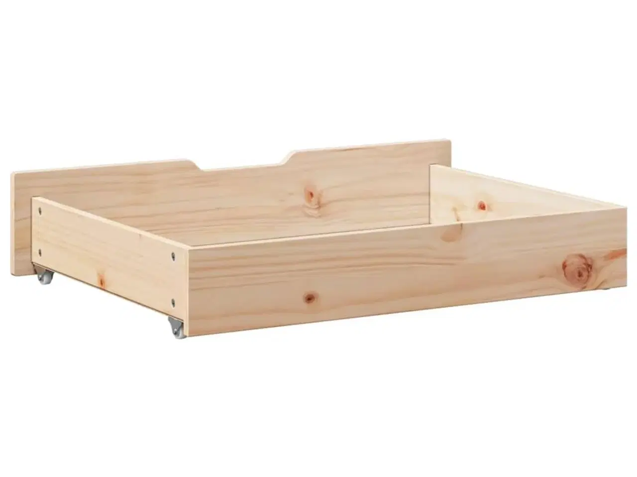 Billede 6 - Sengeskuffer med hjul 2 stk. 80x55x17 cm massivt fyrretræ