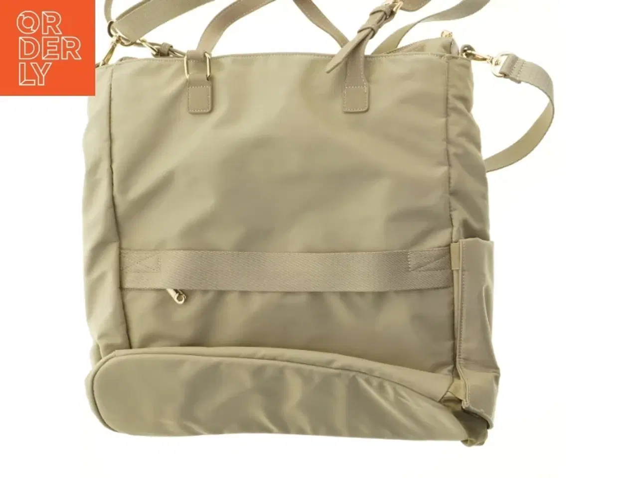 Billede 2 - Beige skuldertaske (str. 40 x 36 cm)