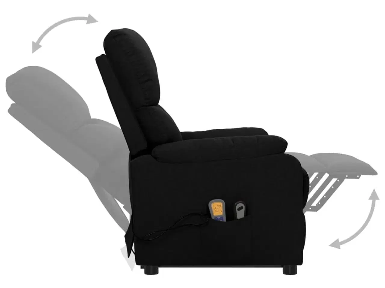Billede 6 - Løftestol med massagefunktion stof sort