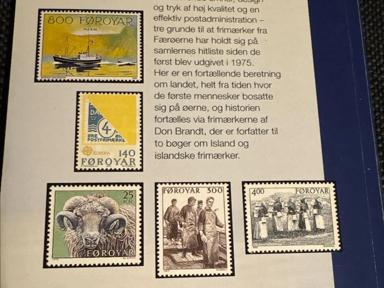 Billede 4 - Bog om Færøernes frimærker og historie