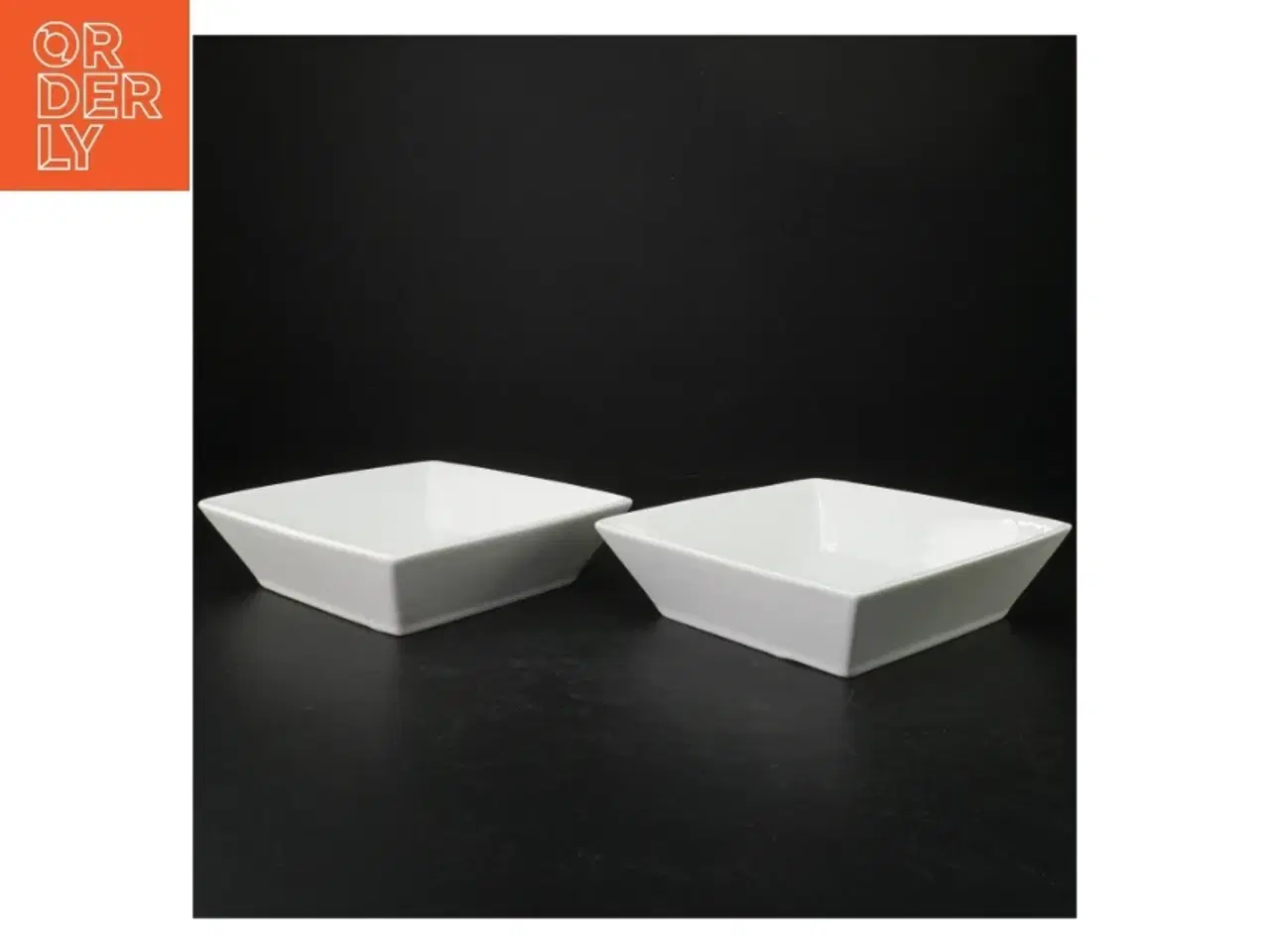 Billede 2 - Hvid firkantede skåle fra Trend (str. 17,5. x, 17,5 cm)