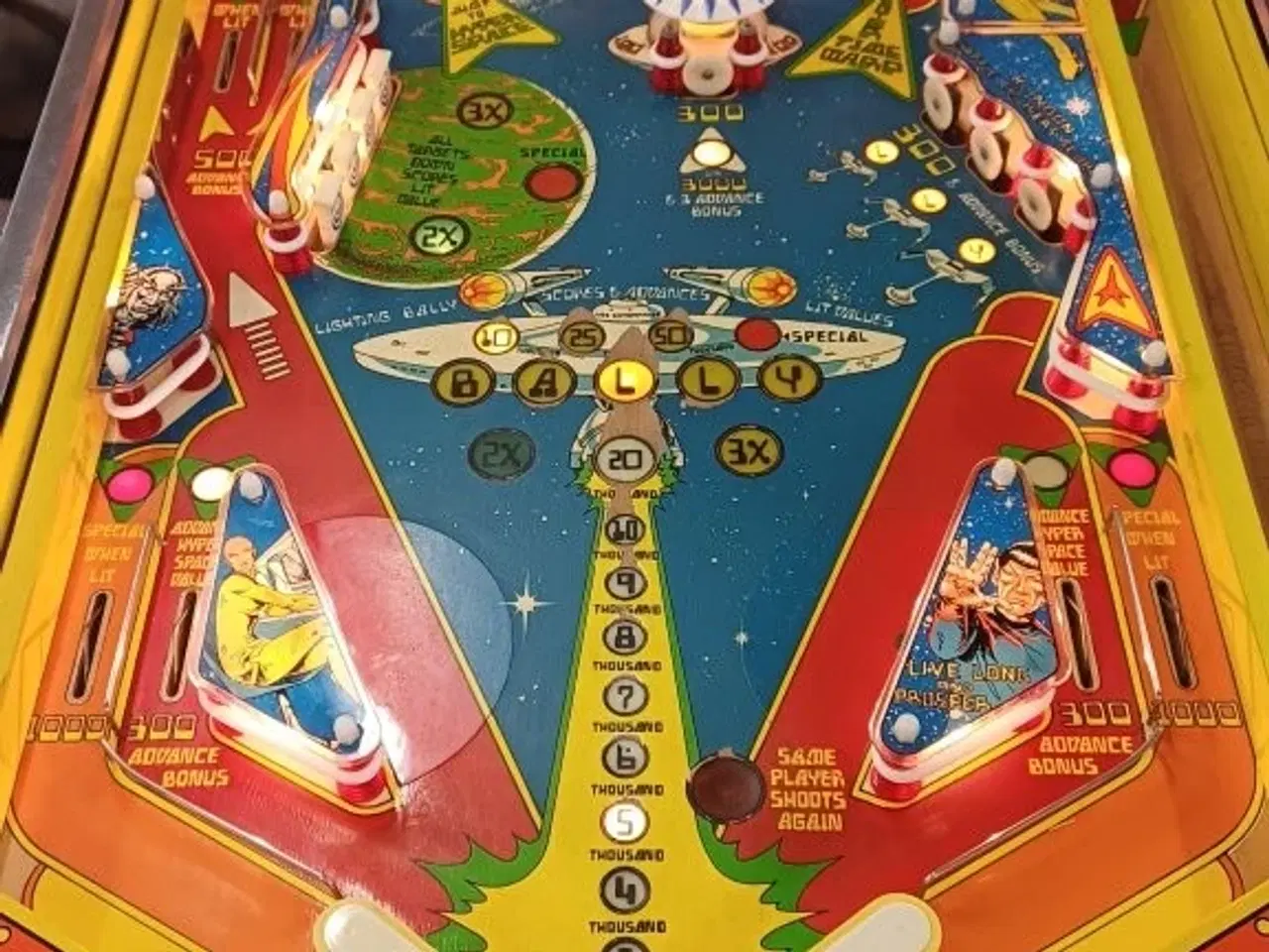 Billede 4 - Star Trek flippermaskine – Bally 1979