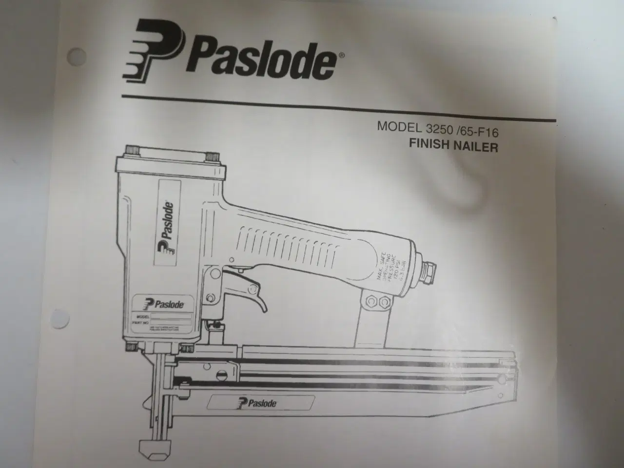 Billede 5 - Dykkerpistol Paslode 3200-F-16