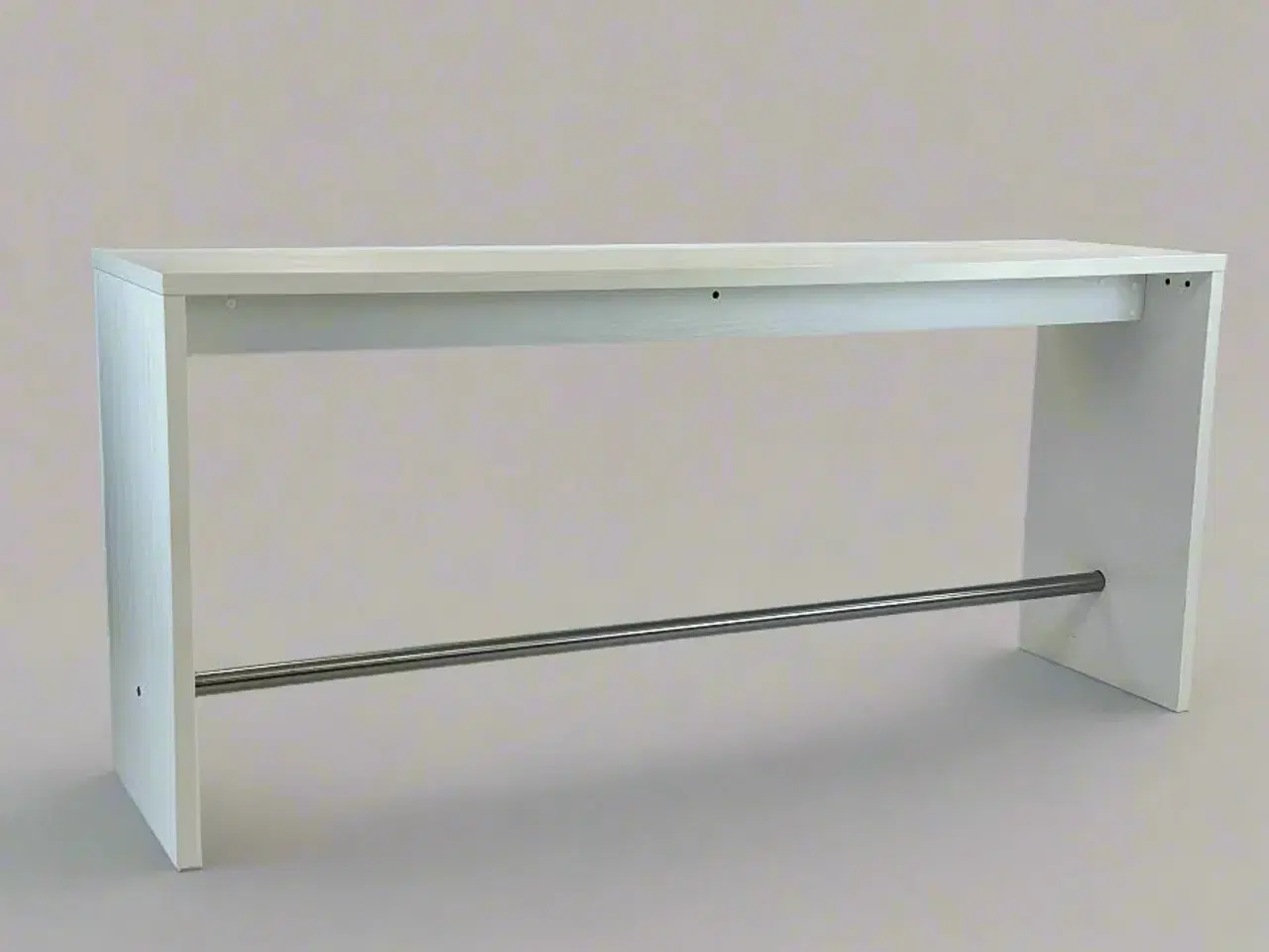 Billede 1 - Hvidt Højbord (m. fodstøtte)