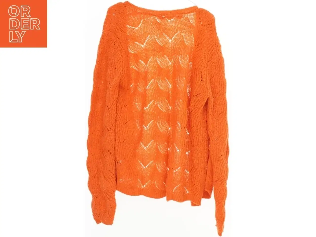 Billede 2 - Orange strikket cardigan fra Only (str. 146)