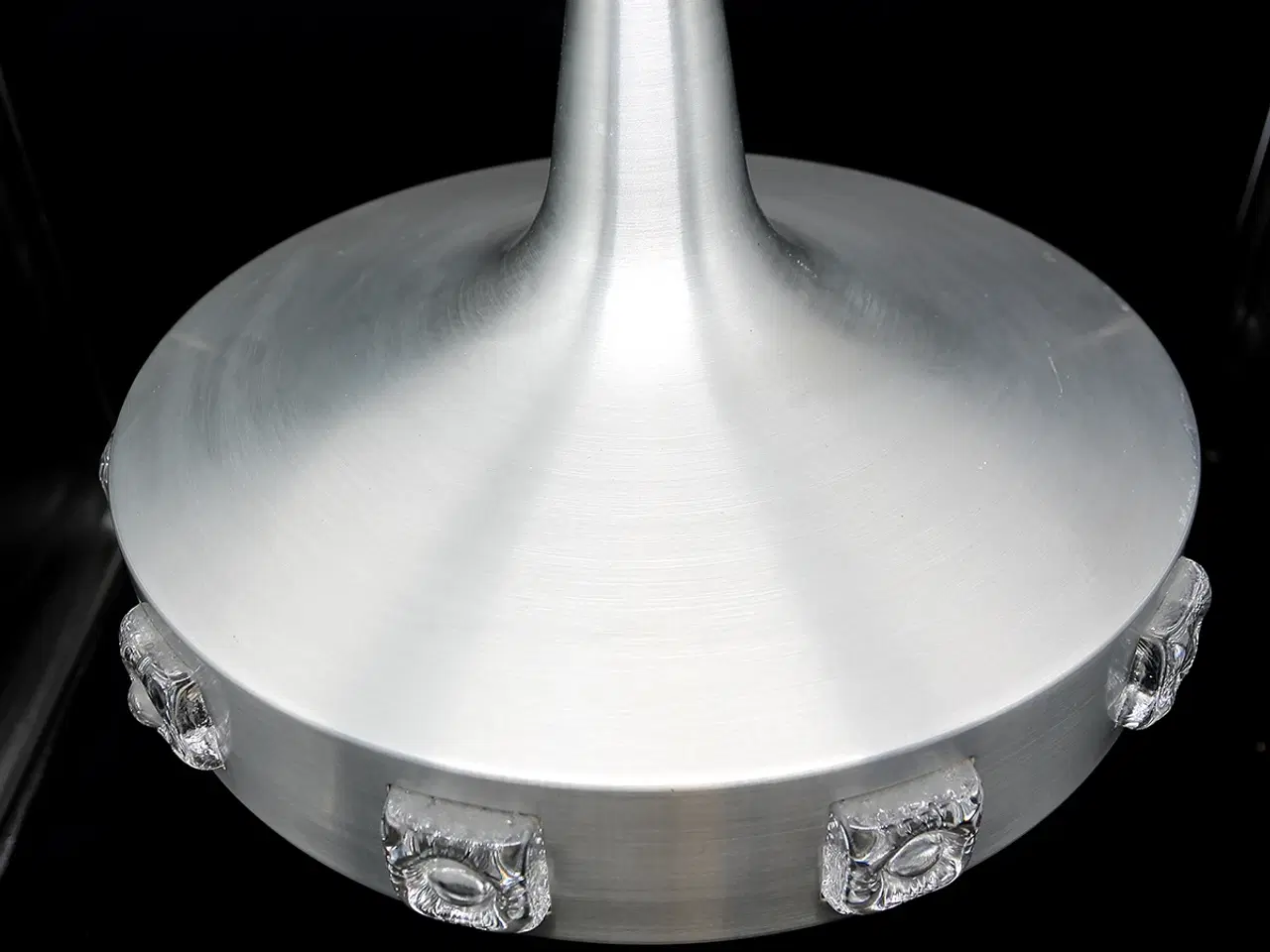 Billede 4 - Space age pendel i aluminium med glas, 1960–70