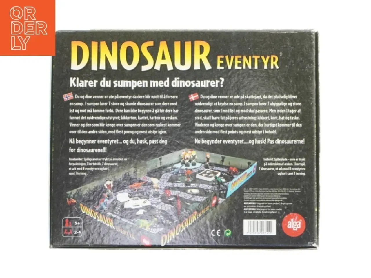 Billede 2 - Dinosaur eventyr brætspil fra Alga (str. 26,5x32,5 cm)