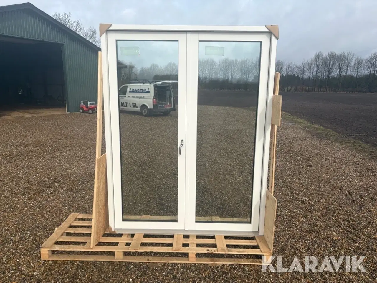 Billede 2 - Dobbelt terassedør Outline 3-lags træ/alu dobbelt dør