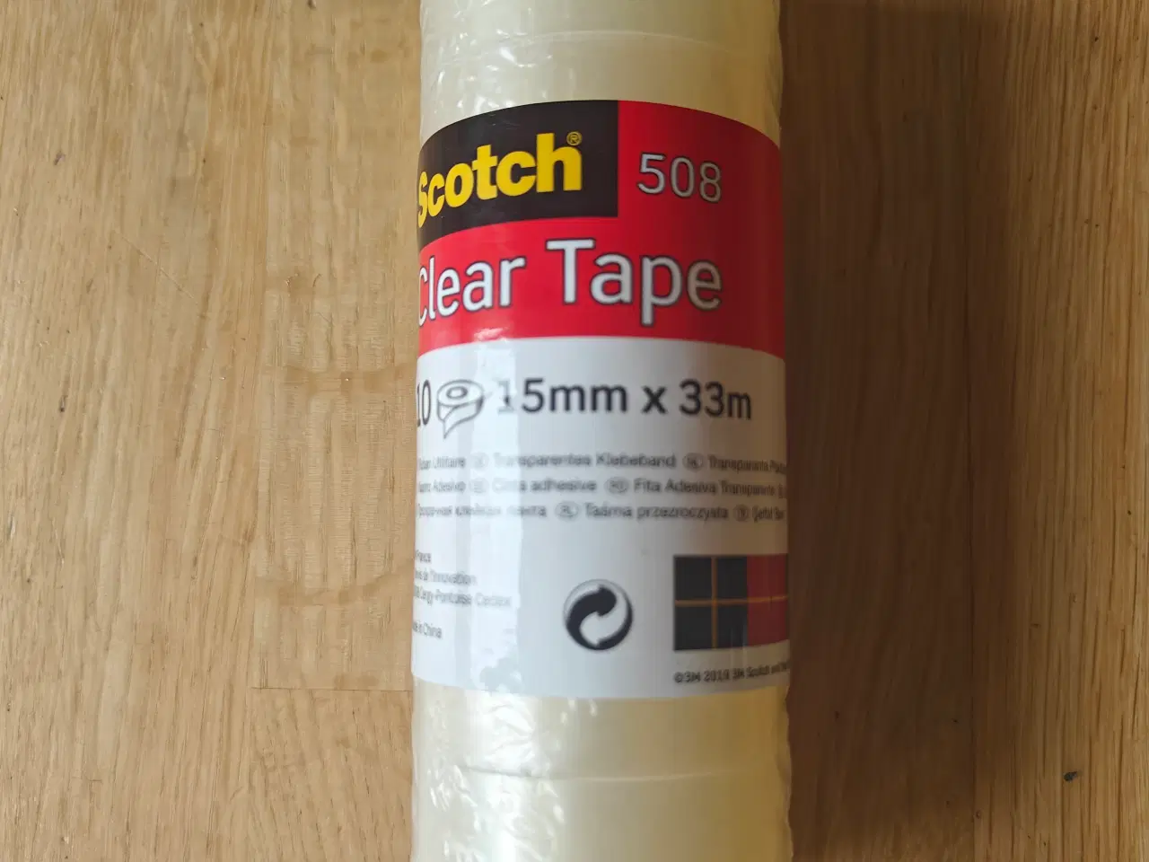 Billede 1 - 10 ruller Tape Scotch 508 transparent 15mm x 33m