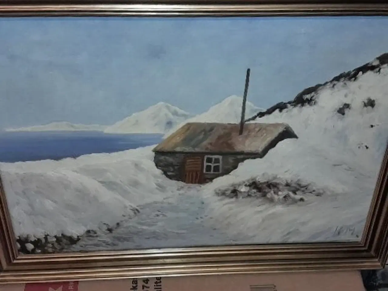 Billede 7 - Malerier 8 stk. med rammer.