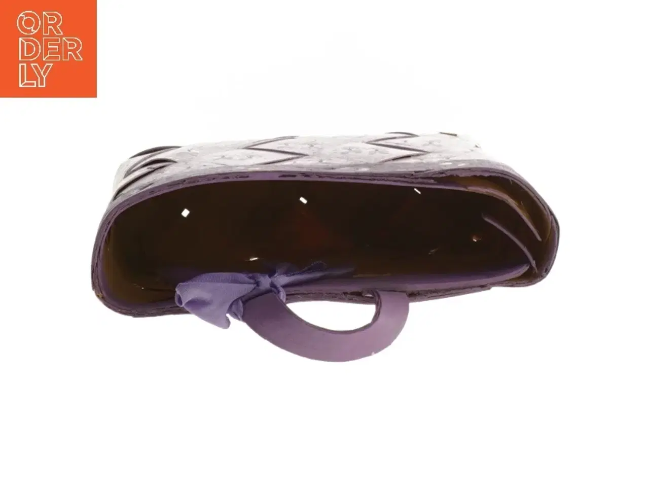 Billede 3 - Håndmalet flettet kurv til ophæng