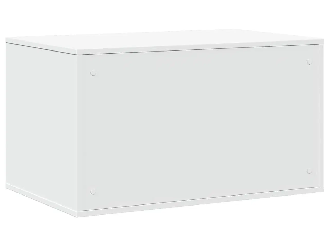 Billede 7 - Toiletskjuler til kattebakke 80x50x45 cm konstrueret træ hvid