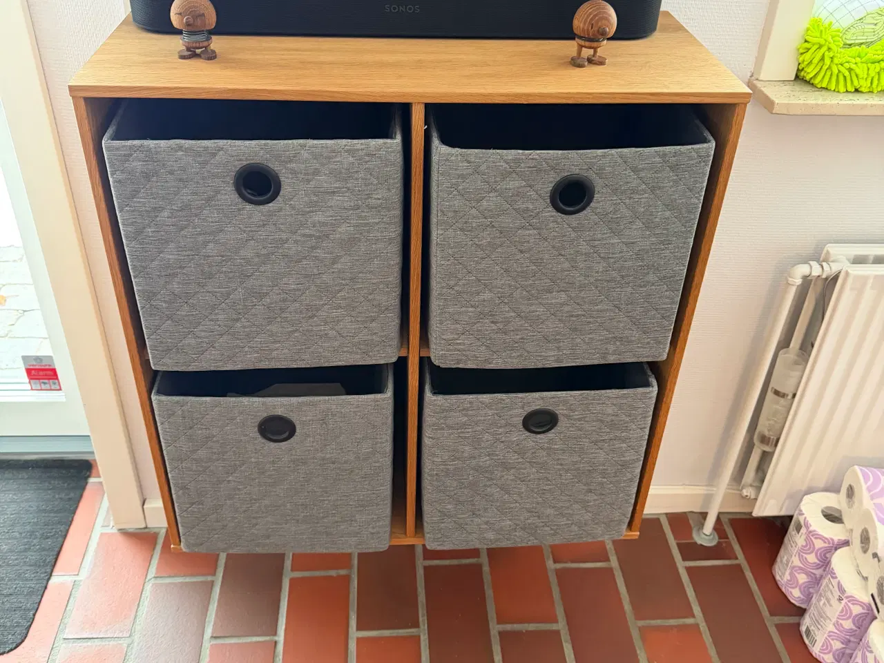 Billede 1 - Bogreol i fineret eg