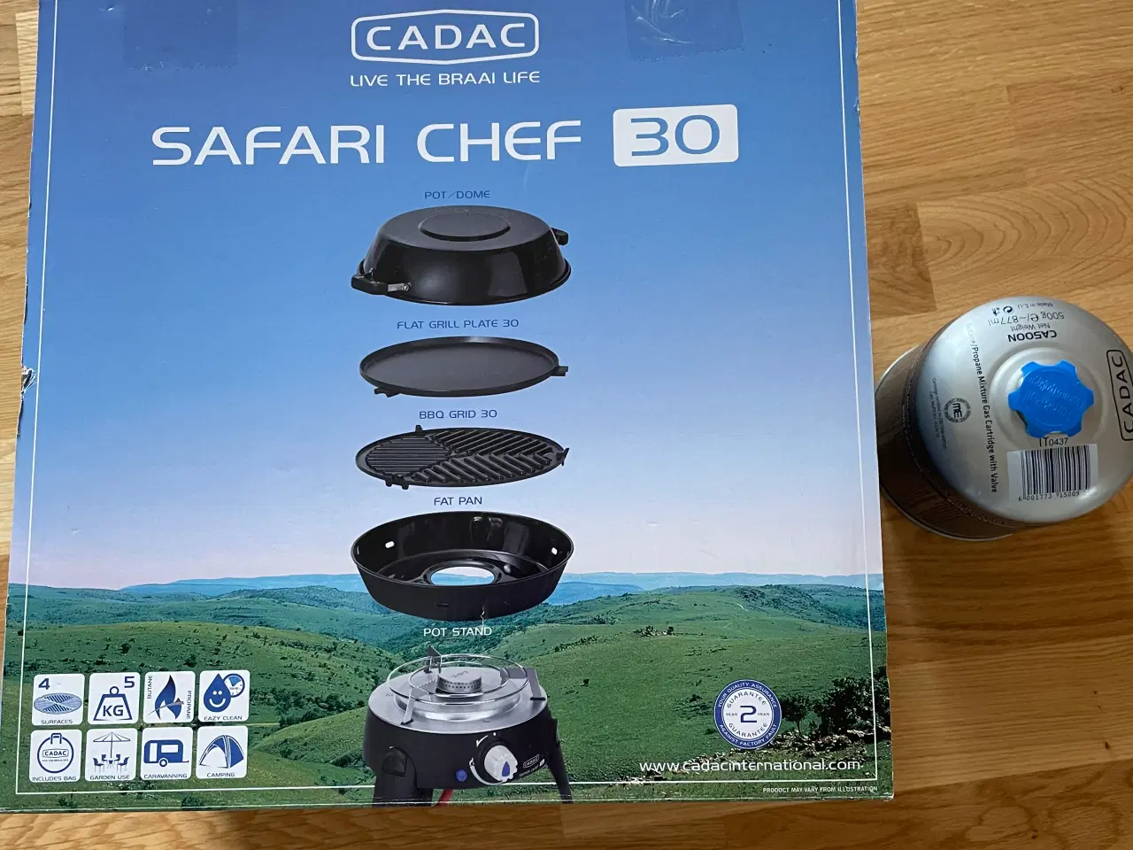 Billede 1 - Grill (Safari Chef 30) inkl. gasflaske