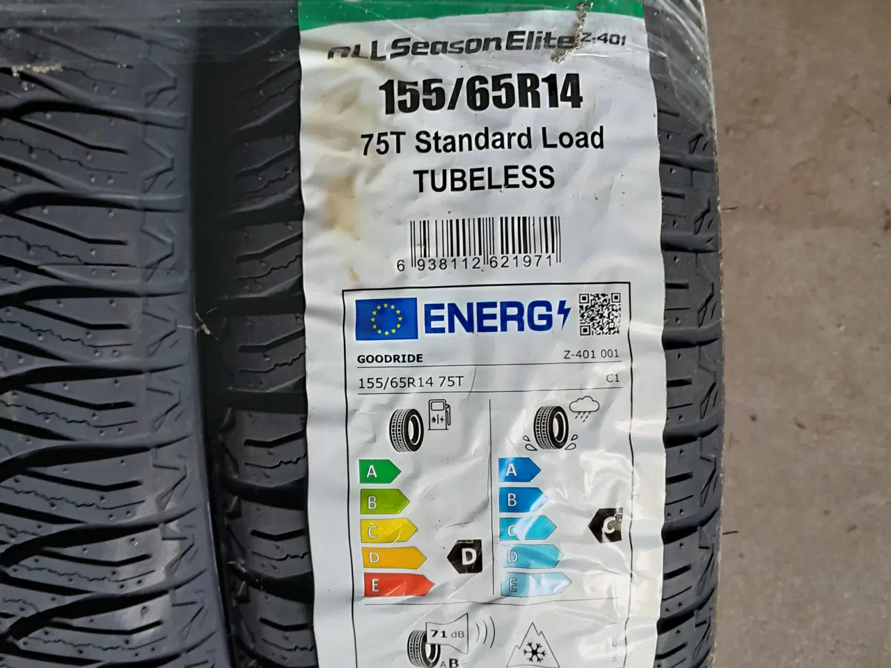 Billede 2 - 155/65R14 Goodride Helårsdæk NY