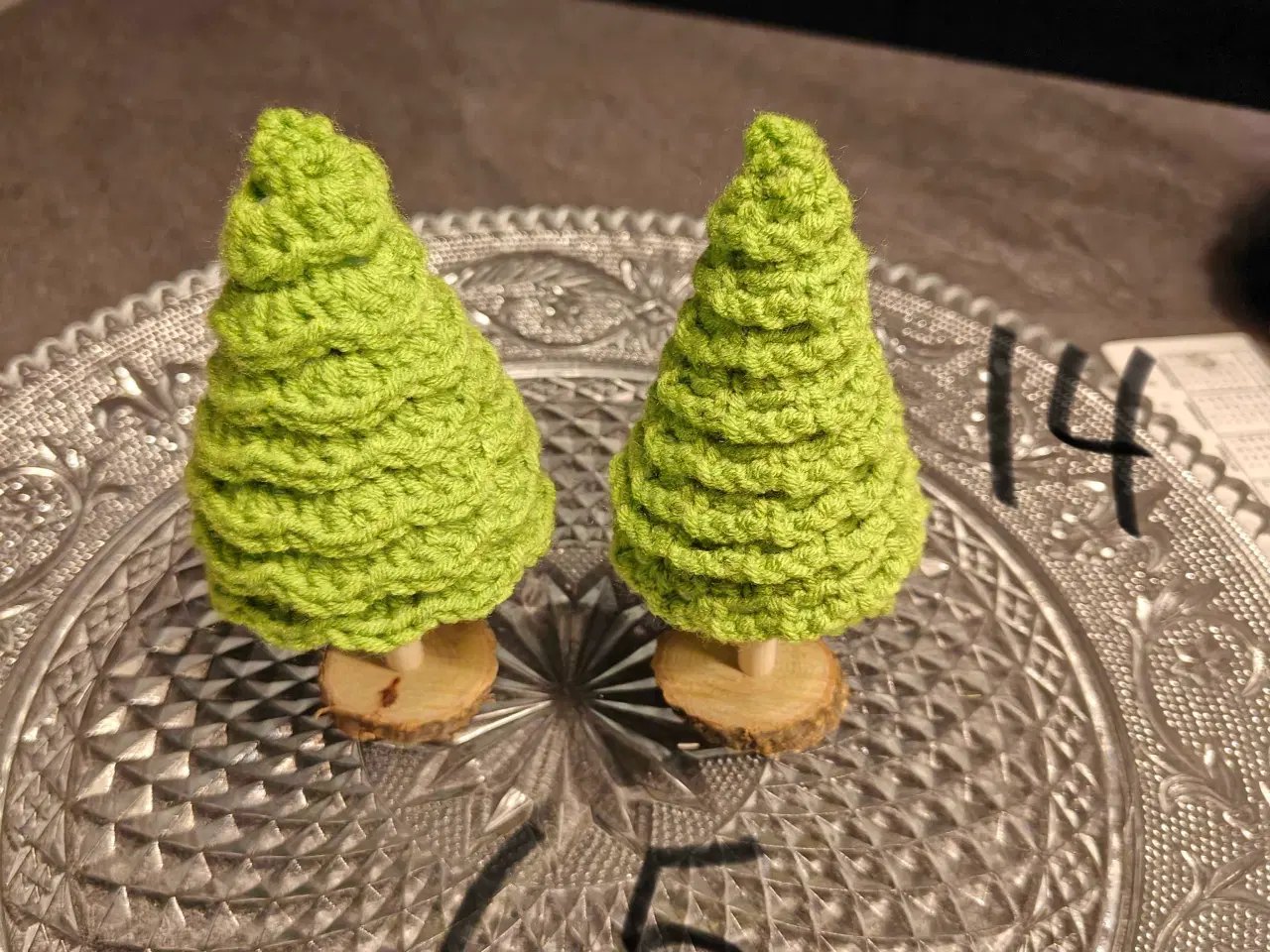 Billede 7 - Juletræer,hæklede i forskellig størrelse og farver