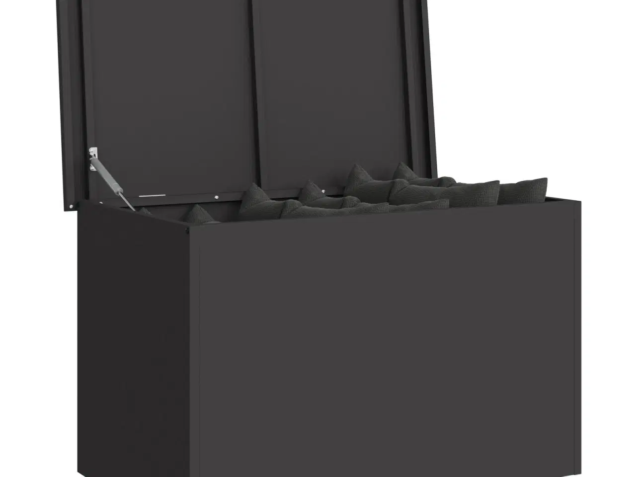 Billede 3 - Udendørs Opbevaringskasse med opbevaring Sort 80 x 50,5 x 50 cm