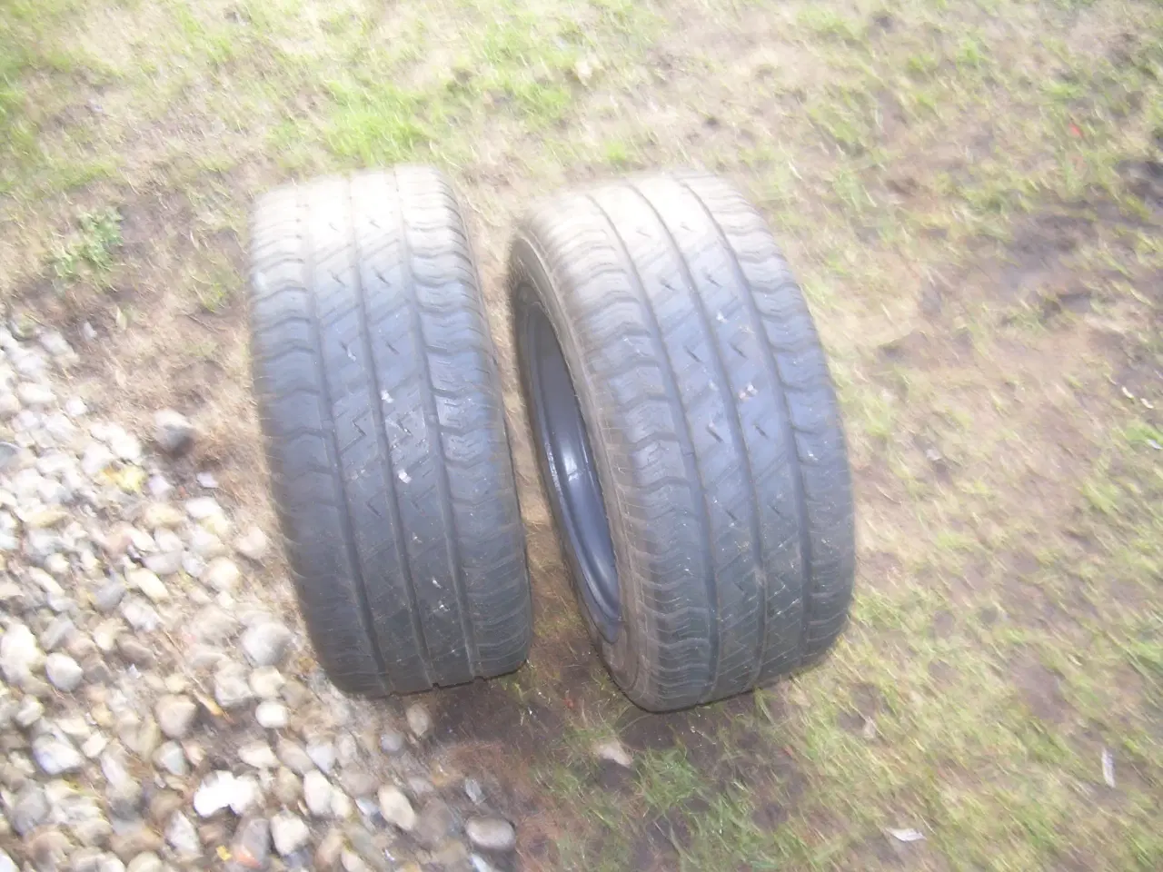 Billede 2 - Trailer  2 stk hjul 195-55-10