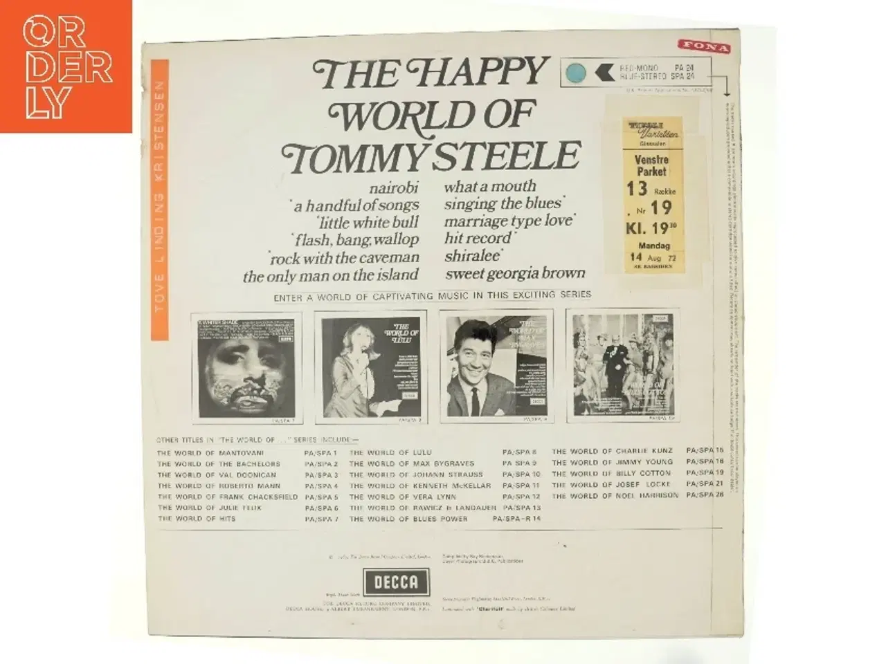 Billede 3 - The happy world of Tommy Steele