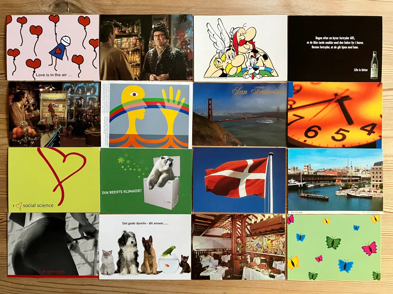Billede 4 - 4x100 Postkort GO-CARD, reklame- og kunstpostkort