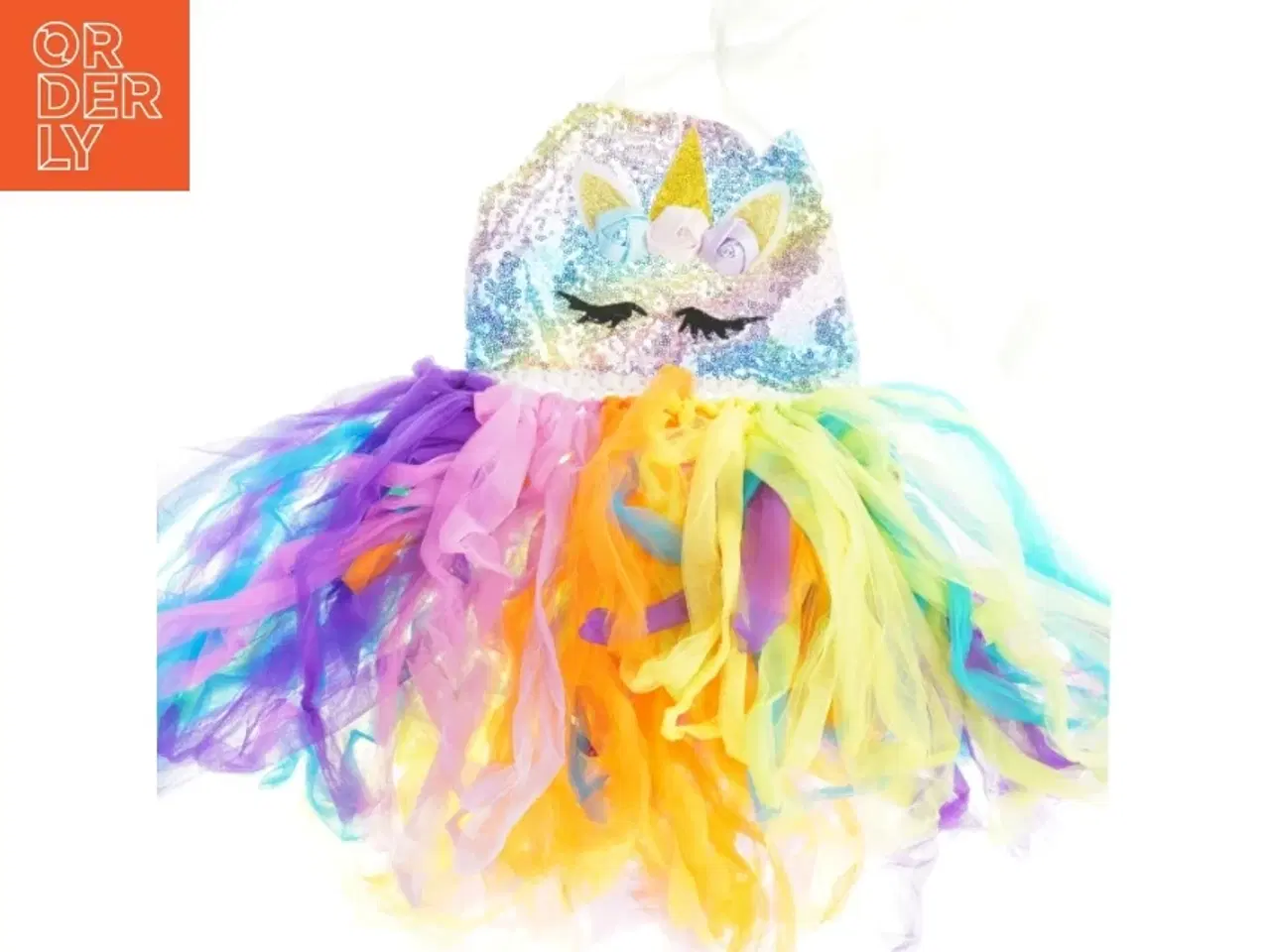 Billede 1 - Børnekostume med enhjørningtema (str. Totallængde 55 cm)