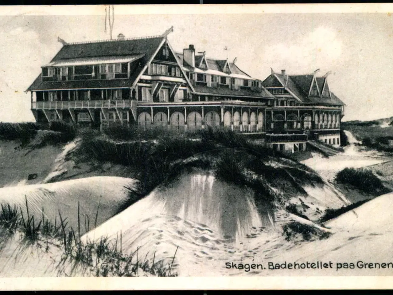 Billede 1 - Skagen - Badehotellet paa Grenen - Einer Nielsens Bogh. 64495 - Brugt