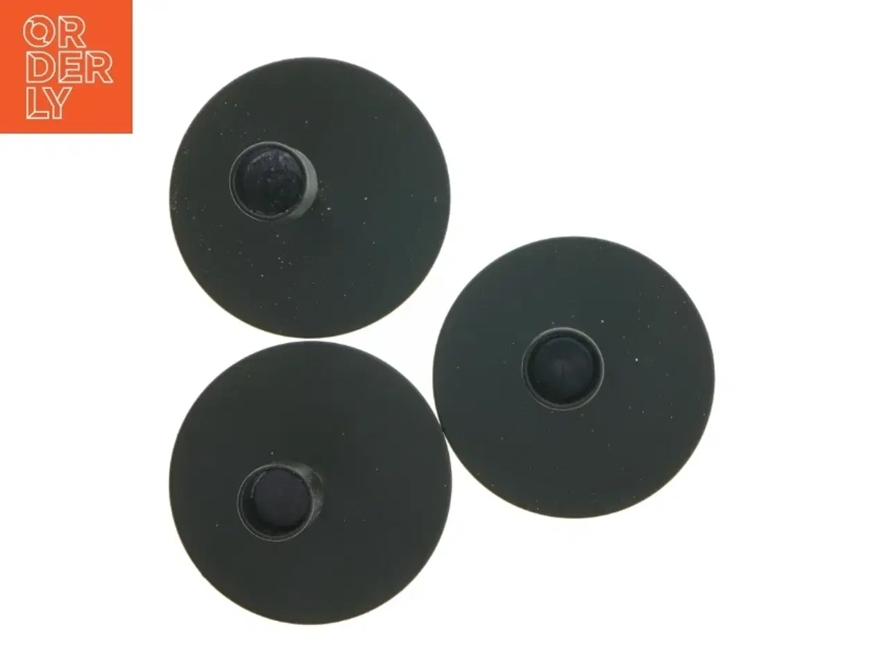 Billede 3 - Tre sorte lysestager (str. 14 og 19 og 23 cm)