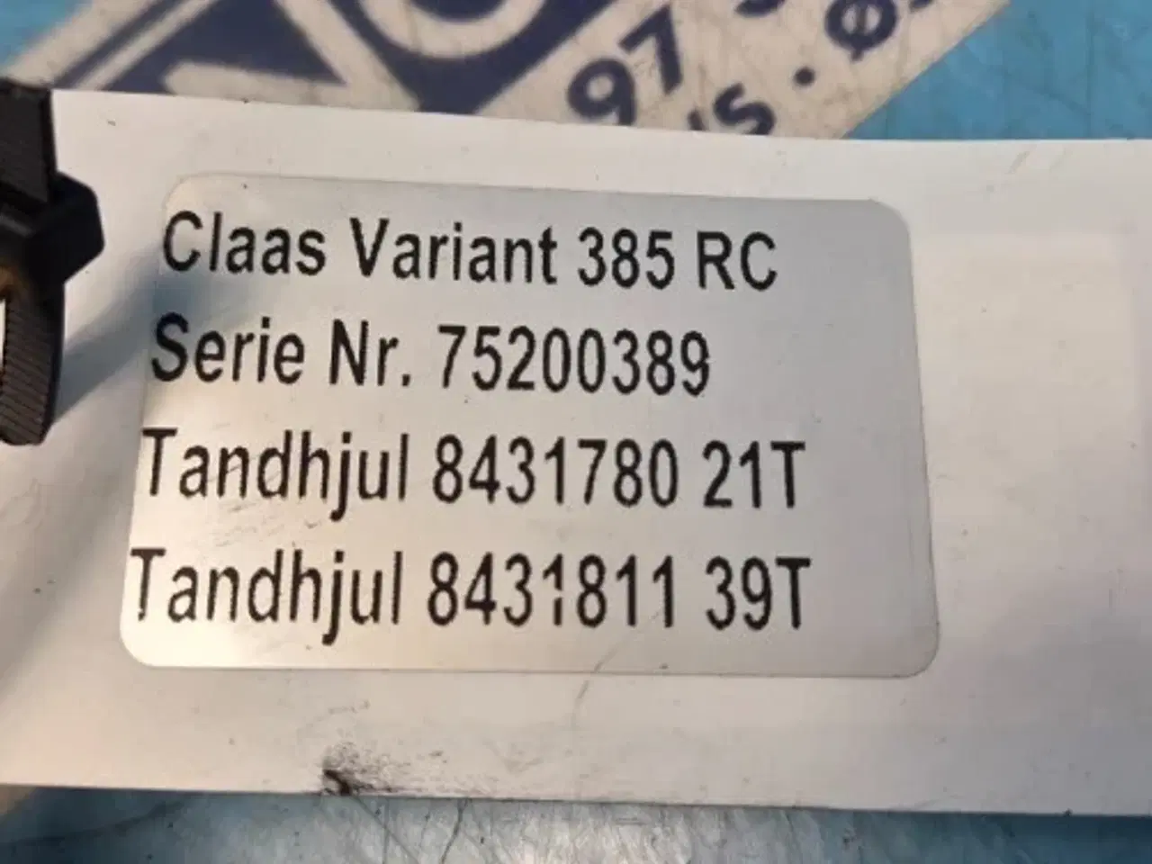 Billede 16 - Claas Variant 385 Tandhjul 8431780