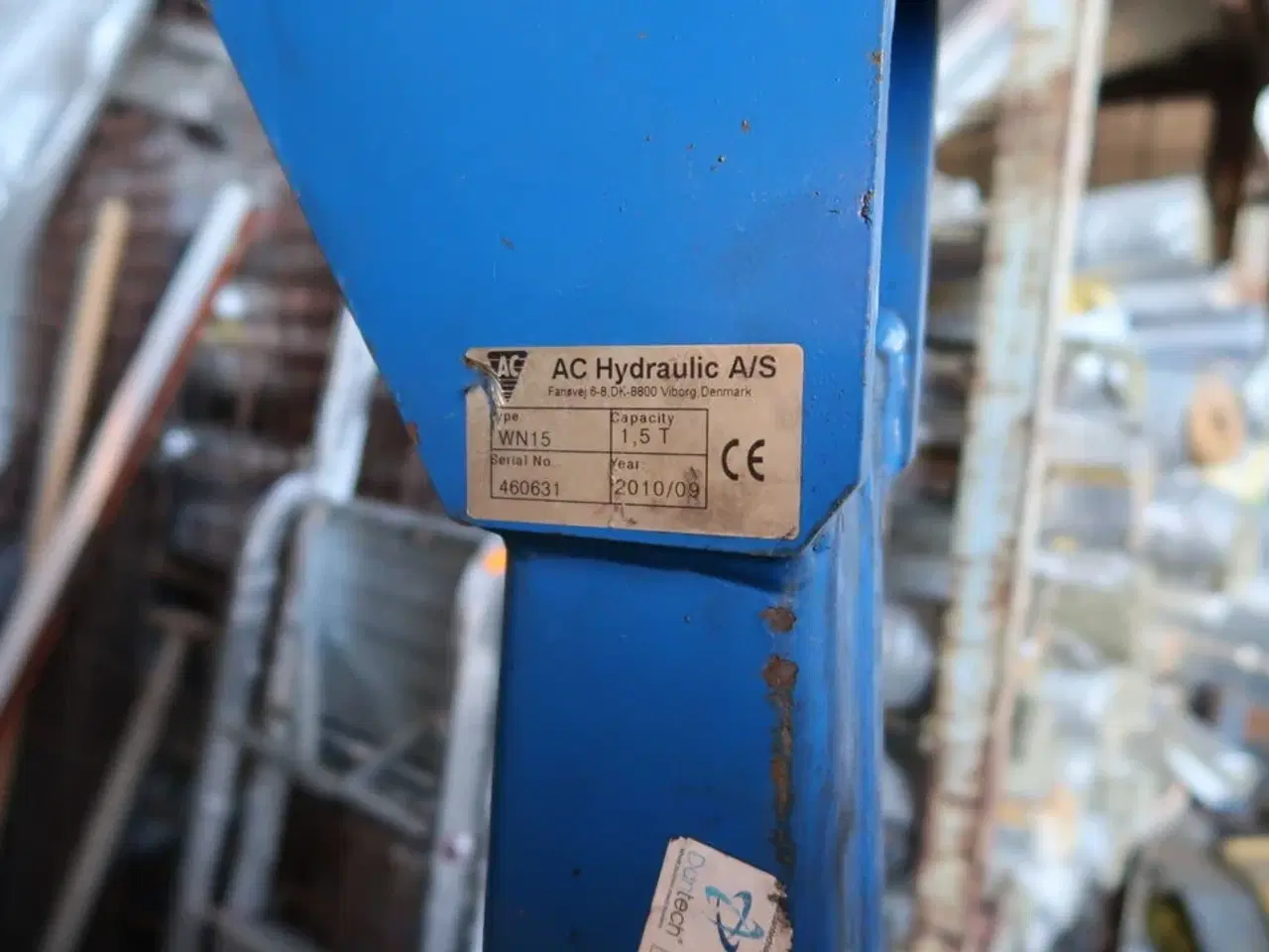 Billede 6 - Værkstedskran AC HYDRAULIC A/S WN15