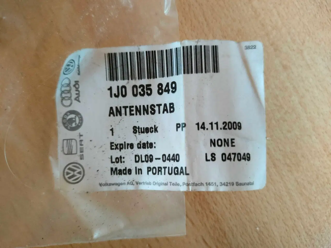 Billede 2 - Antenne original VW - 1J0 035 849