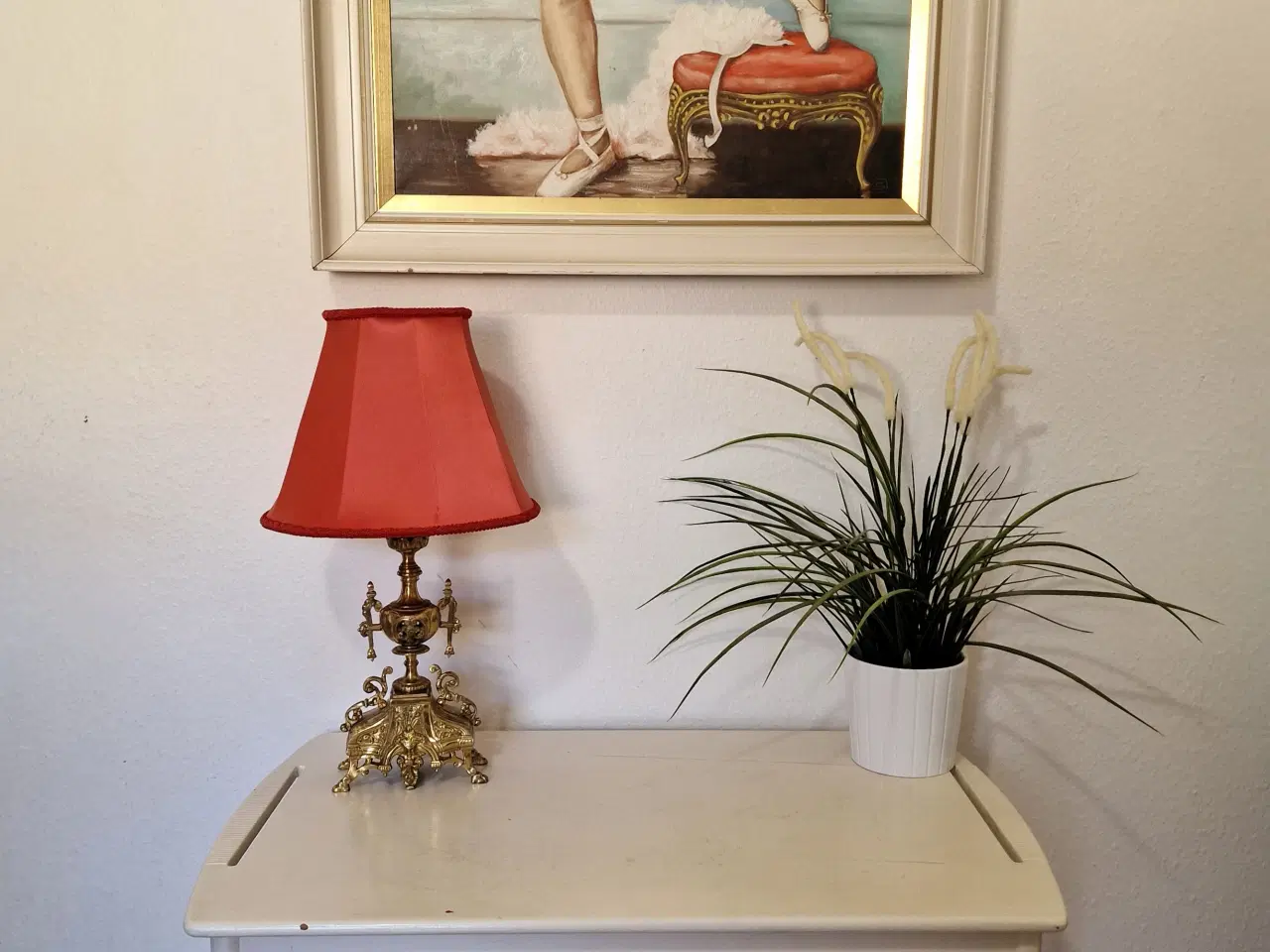Billede 3 - Bordlampe i messing