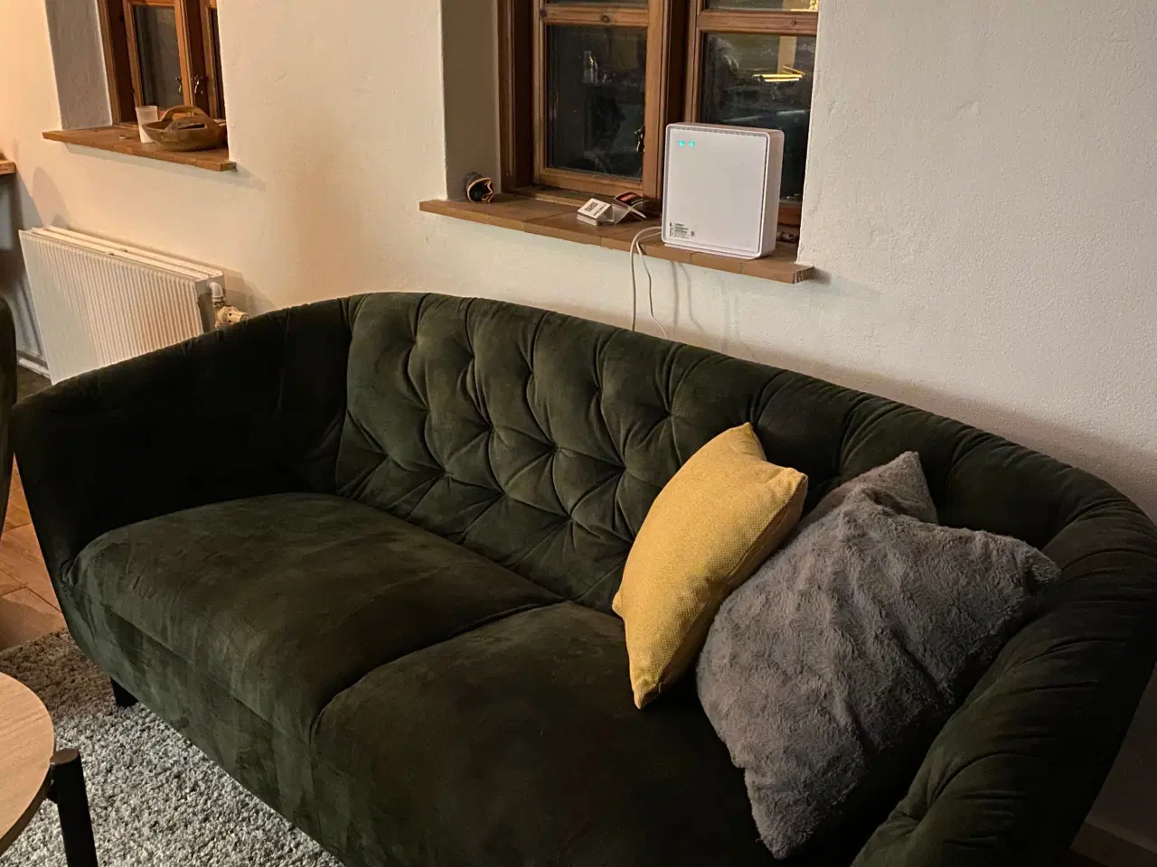 Billede 1 - Grønt velour sofa sæt fra Ilva 