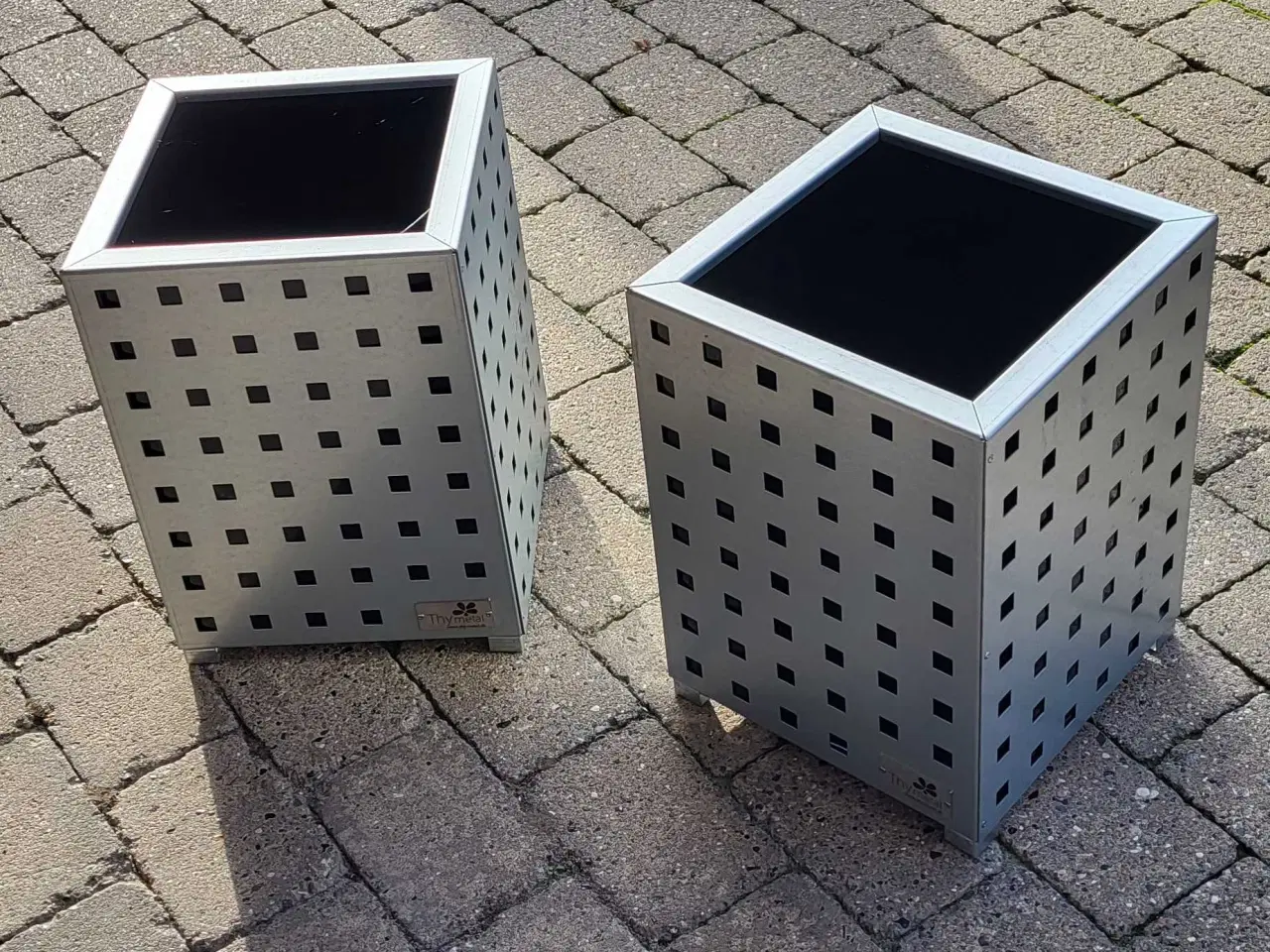 Billede 3 - 2 stk.krukker i 2 mm galvaniseret stål