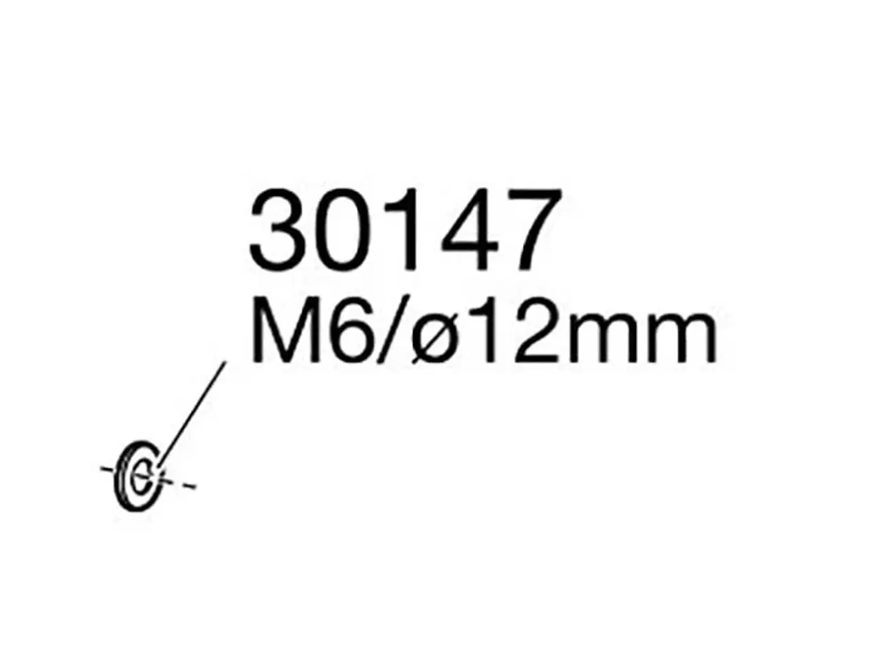 Billede 1 - Thule planskive m6 ø12sort