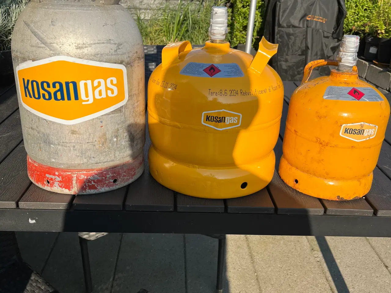 Billede 1 - Fyldte 6 kg og 5 kg og 2 kg gasflasker 